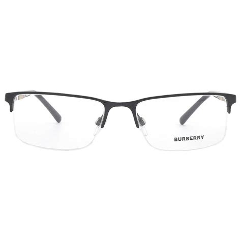 burberry men's be1282 eyeglasses black 55mm|Burberry BE1282 1001 Unisex Semi.